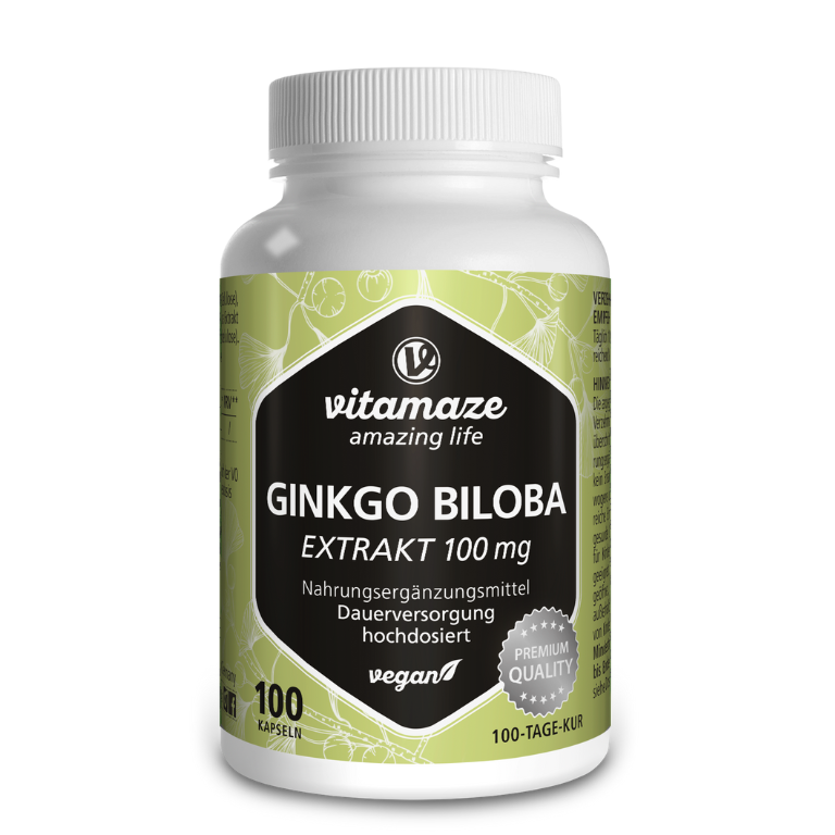 Estratto di Ginkgo Biloba 100 mg (50:1) ad alto dosaggio