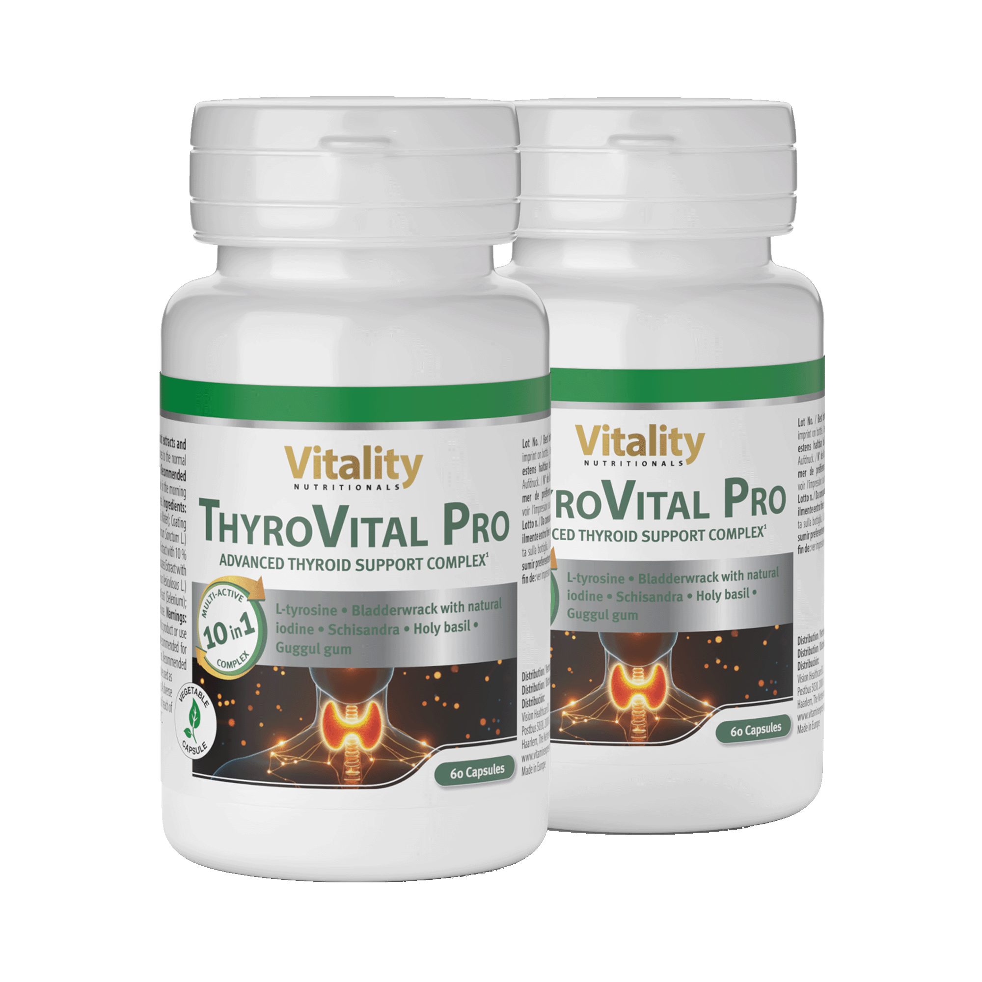 Capsules D'iode Pour La Thyroïde Daitea - Soutien Métabolisme Et Humeur - Complément Alimentaire Végétarien - Neuf