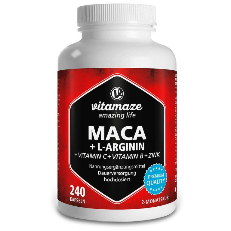 Maca y L-Arginina – Vitalidad y Rendimiento Naturales
