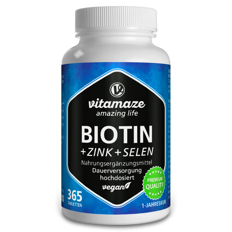 Biotina 10.000 µg ad alto dosaggio + Zinco + Selenio