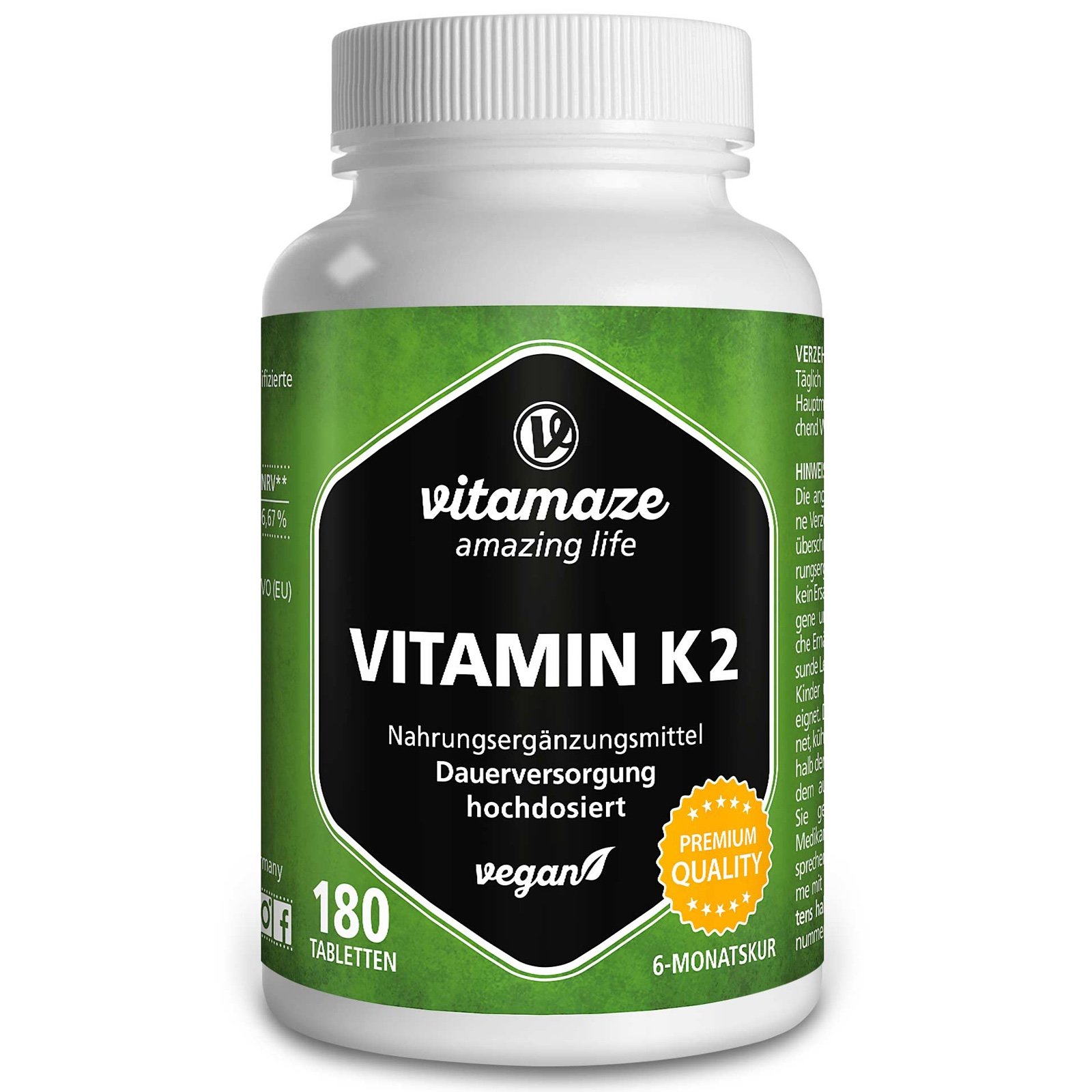 Vitamina K2 200 µg ad alto dosaggio