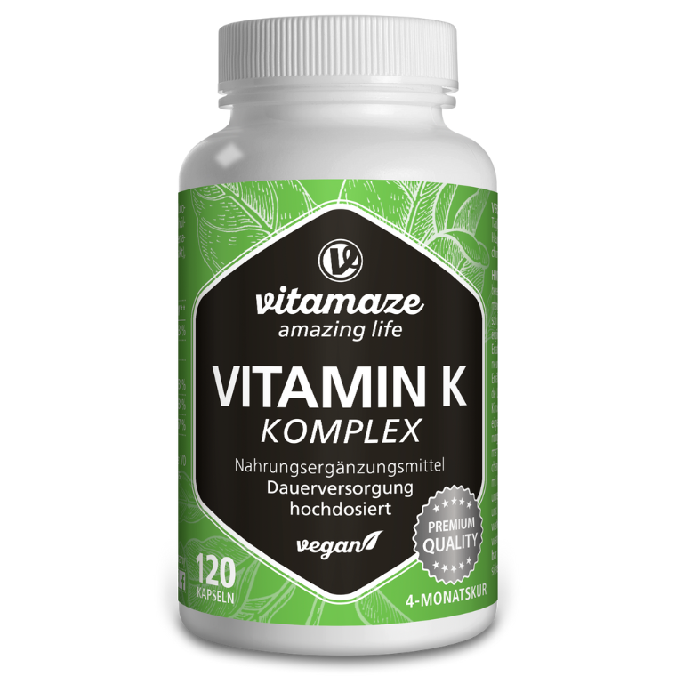 Complesso di Vitamina K ad alto dosaggio K1 + K2 Menachinone MK-4 MK-7