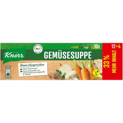 Image of Knorr Suppenwürfel für Gemüsesuppe