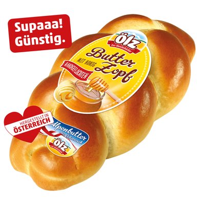 Image of Butterzopf mit Honig