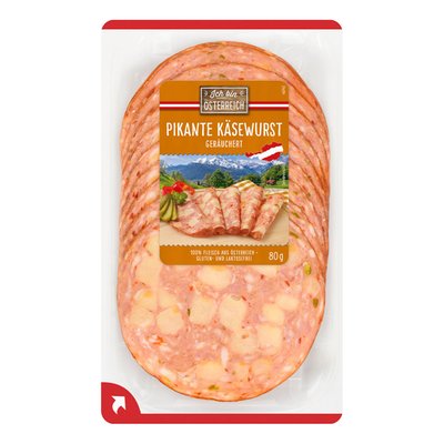 Image of Ich bin Österreich Pikante Käsewurst