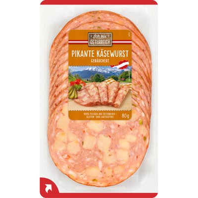 Image of Ich bin Österreich Pikante Käsewurst