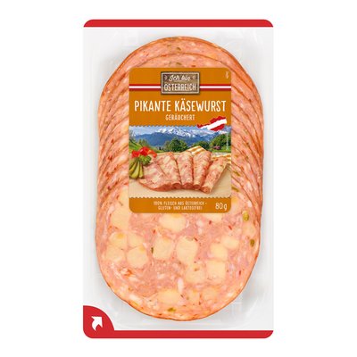 Image of Ich bin Österreich Pikante Käsewurst