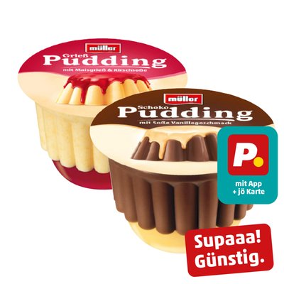 Image of Müller Pudding mit Sosse