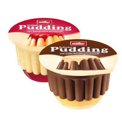 Image of Pudding mit Sosse