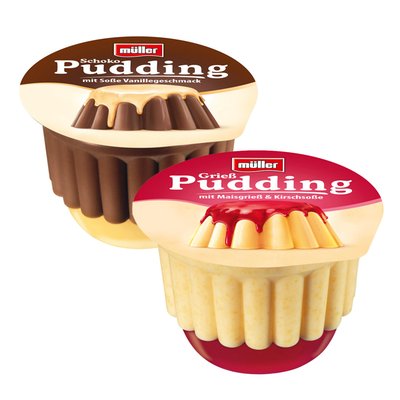 Image of Pudding mit Sosse