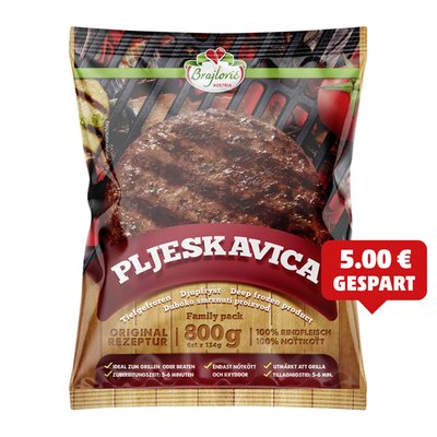 Image of Cevapcici* od. Pljeskavica*