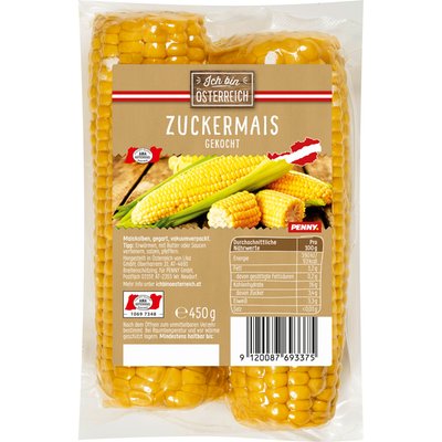 Image of Zuckermais gekocht