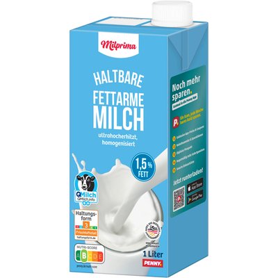 Image of Milprima Haltbare Vollmilch 1,5 % Fett