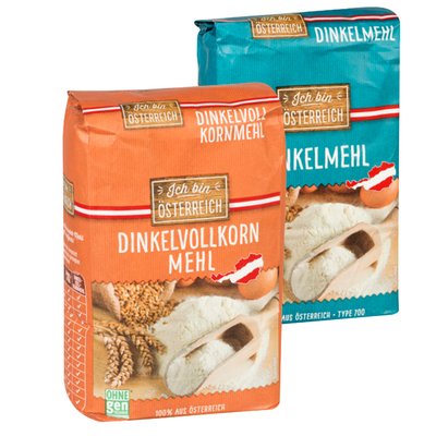 Image of Ich bin Österreich Dinkelmehl od. Dinkelvollkornmehl