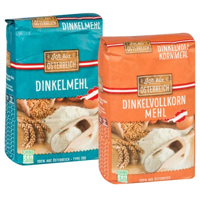 Image of Ich bin Österreich Dinkelmehl od. Dinkelvollkornmehl