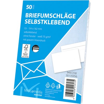 Image of Briefumschläge* C6, 50er-Pkg.