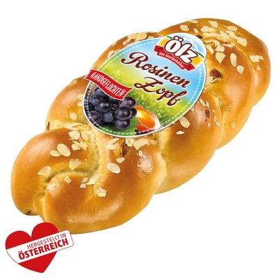 Image of Rosinenzopf od. Butterzopf mit Honig