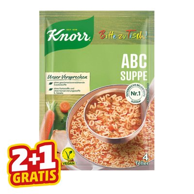 Image of Knorr Bitte Zu Tisch! ABC-Suppe