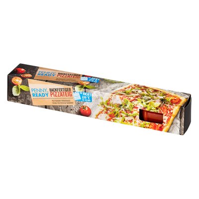 Image of Backfertiger Pizzateig mit Sauce