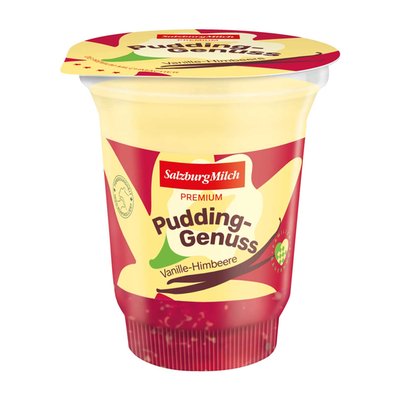 Image of Salzburgmilch Pudding-Genuss* Vanille-Himbeer