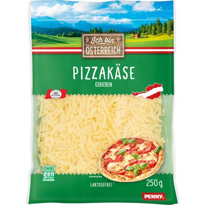 Image of Ich bin Österreich Pizzakäse gerieben
