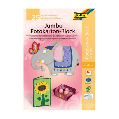 Image of Jumbo-Fotokartonblock* ca. 24 x 34 cm, 25 Blatt