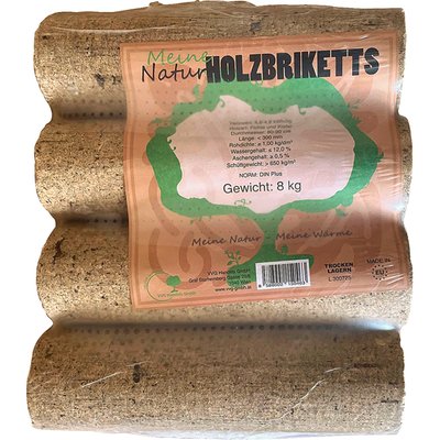 Image of Holzbriketts 8 kg, hell