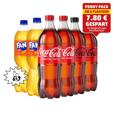 Image of Coca-Cola Original, Zero od. Fanta