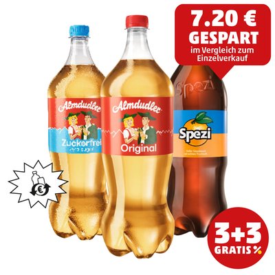 Image of Almdudler, Almdudler zuckerfrei od. Spezi