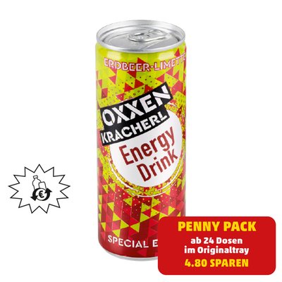 Image of Oxxenkracherl Energydrink* Erdbeer-Limette