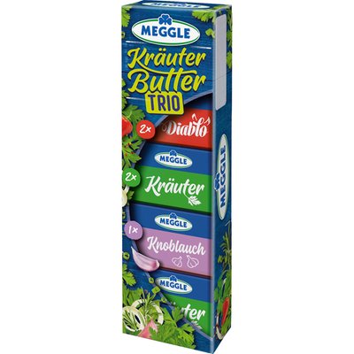 Image of Meggle Kräuterbutter Trio Riegel*