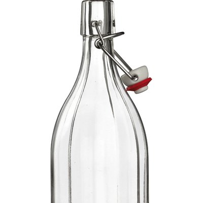 Image of Bügelverschlussflasche* ca. 1 Liter, 12-Kant