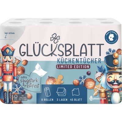 Image of Glücksblatt Küchentücher Nussknacker*