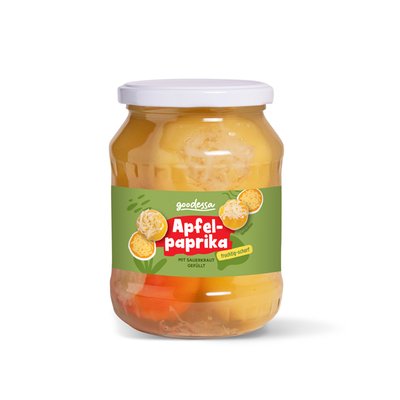 Image of Apfelpaprika mit Sauerkraut gefüllt