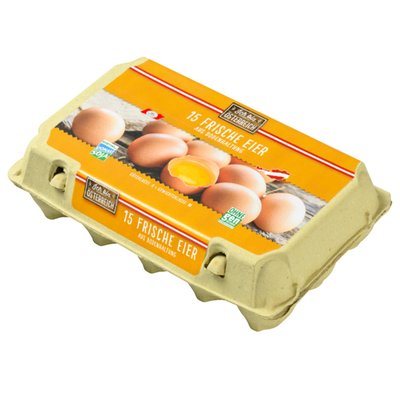 Image of Ich bin Österreich 15 frische Eier aus Bodenhaltung