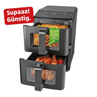 Image of Doppelstock-Heissluftfritteuse*