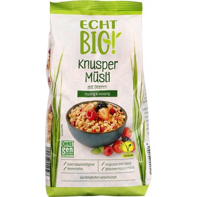 Image of ECHT BIO! Knusper Beeren Müsli