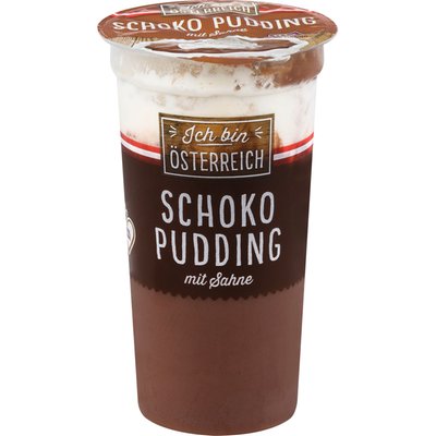 Image of Ich bin Österreich Pudding mit Sahne Schoko