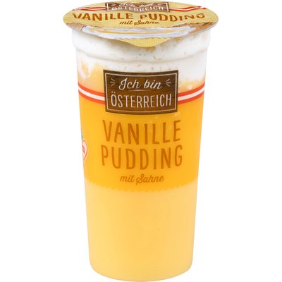 Image of Ich bin Österreich Pudding mit Sahne Vanille
