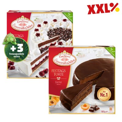 Image of Coppenrath & Wiese Sachertorte* od. Schwarzwälder Kirsch-Torte*