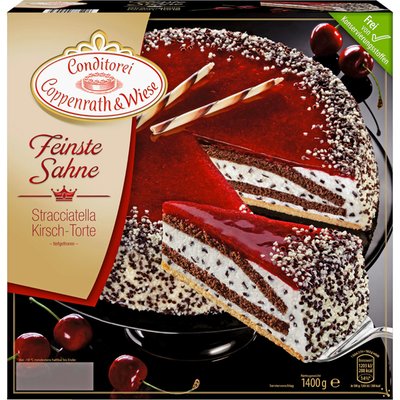 Image of Coppenrath & Wiese Stracciatella-Kirsch-Torte*