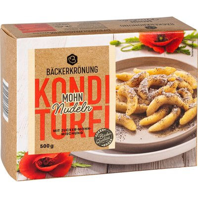 Image of BÄCKERKRÖNUNG Mohnnudeln*
