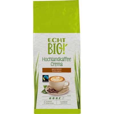 Image of ECHT BIO! Hochlandkaffee ganze Bohne