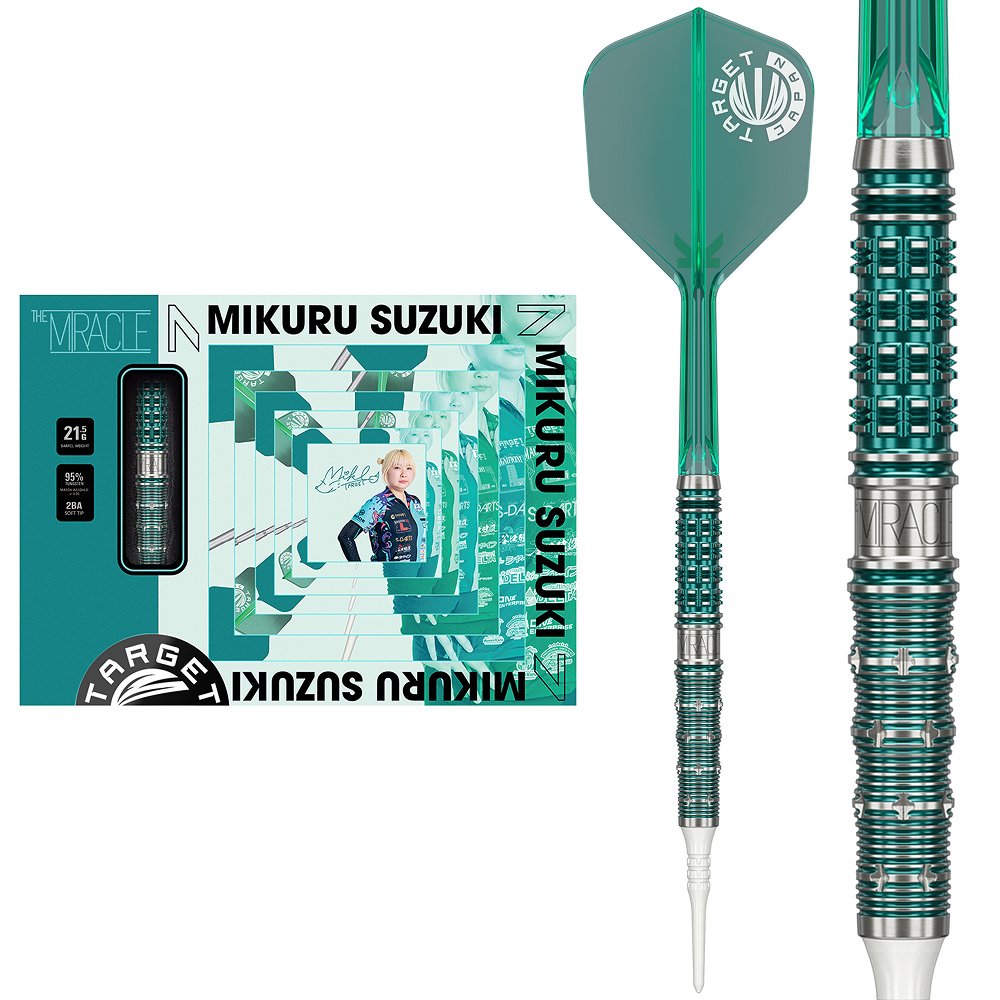 Target Japan Mikuru Suzuki The Miracle G7 95% Soft Tip Darts