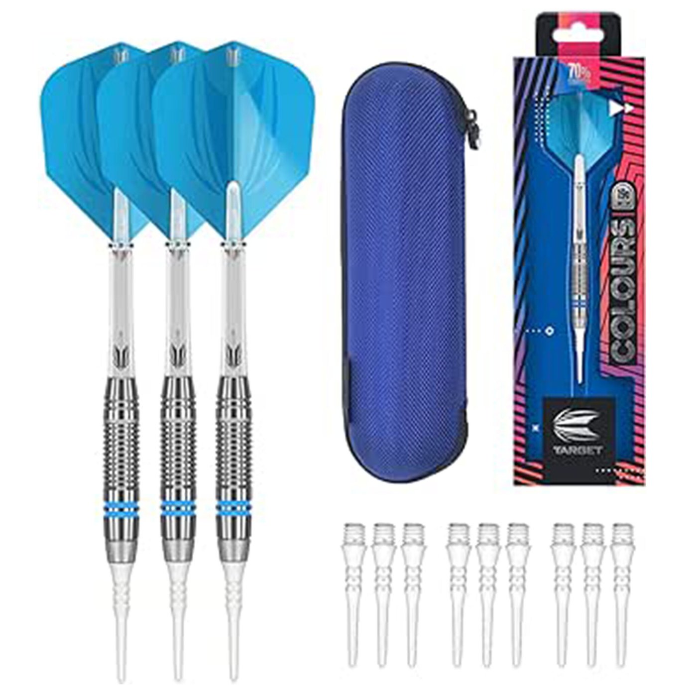 Target Japan Colours Blue 70% Soft Tip Darts