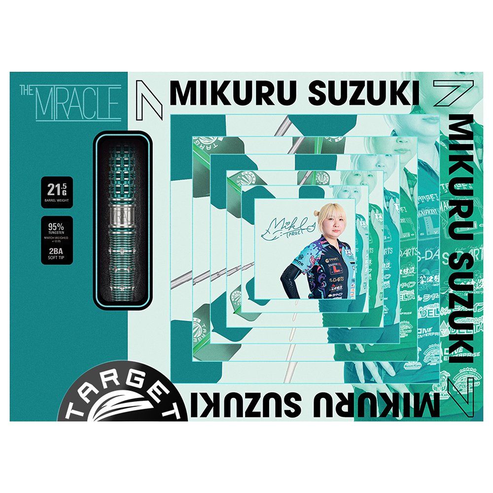 Target Japan Mikuru Suzuki The Miracle G7 95% Soft Tip Darts
