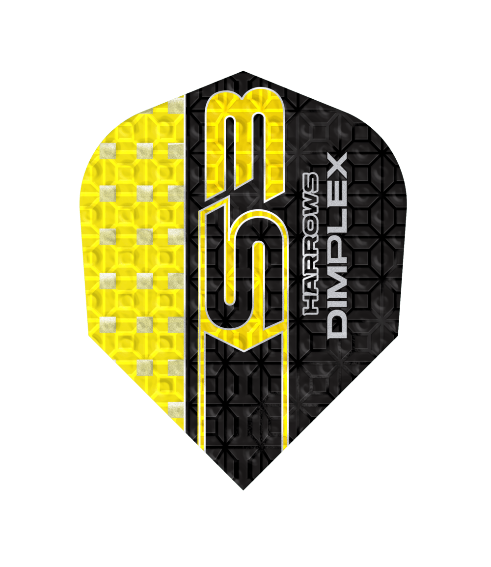 Harrows Dimplex S3 Yellow NO6 Darts Flights