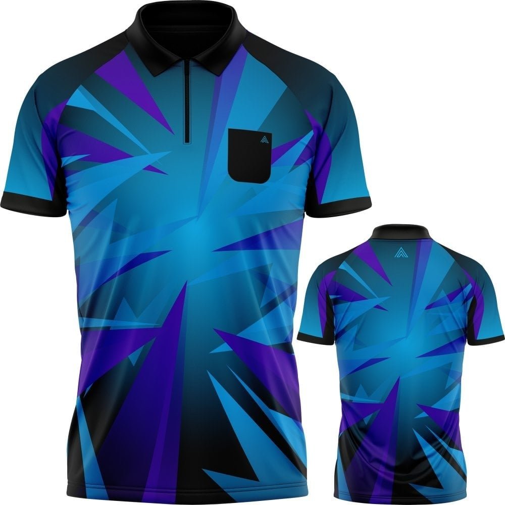 Arraz Shard Dartshirt Black & Blue-Purple
