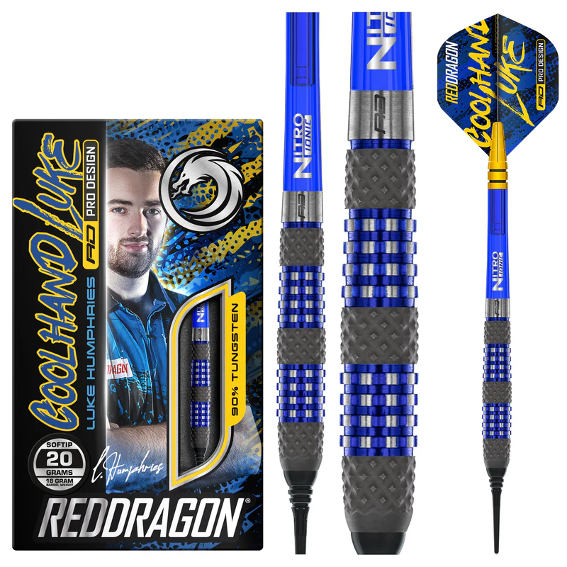 Red Dragon Luke Humphries TX2 Atomised 90% Soft Tip Darts