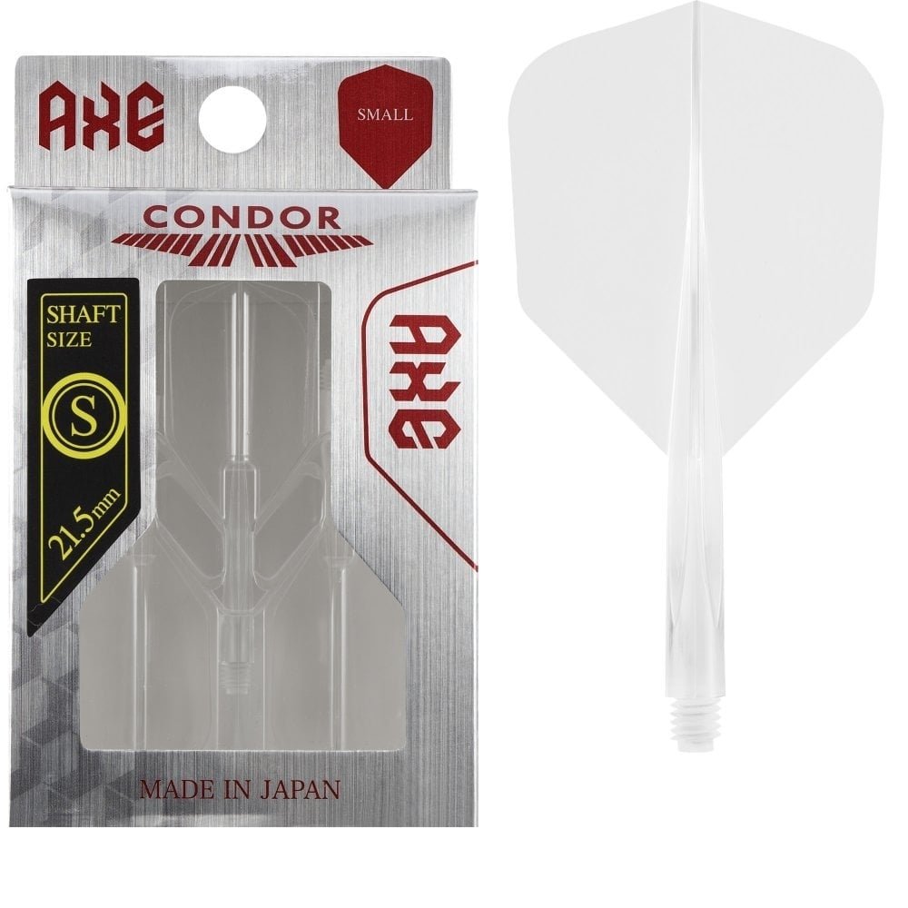 Condor Axe Flight System - Small Clear - Dart Flights